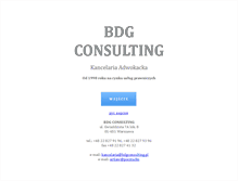 Tablet Screenshot of bdgconsulting.pl